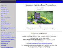 Tablet Screenshot of kirklandhighlands.org